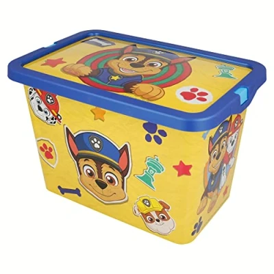 Afbeelding van Stor Paw Patrol Boy Plain 7 liter Click Lock opbergdoos van