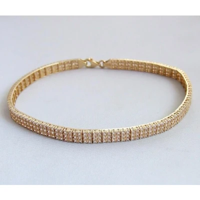 Afbeelding van Gouden Christian armband met zirkonia