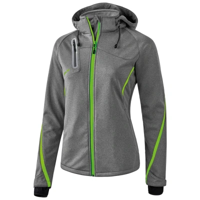 Afbeelding van Functioneel softshell jack dames grey melange/green gecko / 38