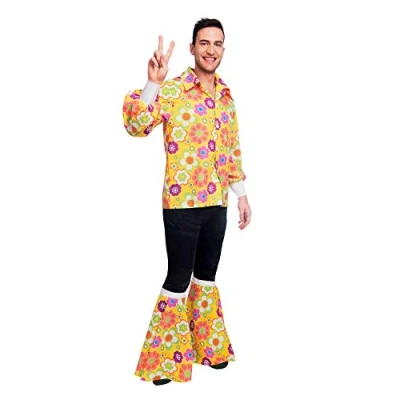 Afbeelding van Amscan Verkleedkostuum Flower Power Heren Polyester Xl