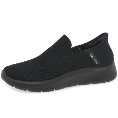 Afbeelding van Skechers Go Walk Flex Slip ins 216491 BBK, Mannen, Zwart, Sneakers, maat: 47
