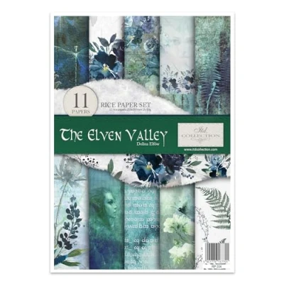 Afbeelding van ITD Collection Rijstpapier creatieve set A4 om te Snijden Papier vel 29,7 x 21 cm servettechniek meerdere kleuren (RP004 HS code 48021000)