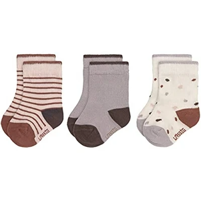 Afbeelding van LÄSSIG Unisex kinder en babysokken set van 3 / Tiny Farmer lila maat 12 14