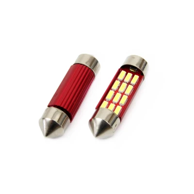 Afbeelding van 36MM LED CANBUS 12SMD 4014 2 stuks wit
