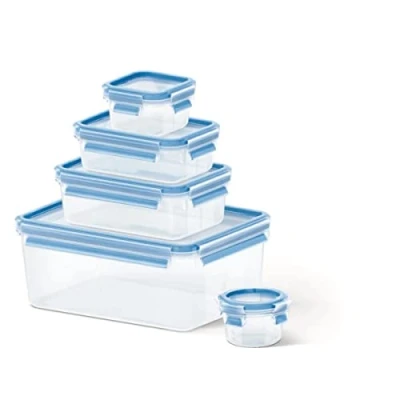 Afbeelding van Tefal K30290 Masterseal Vershoudbakjes 0.15 3.7L 5 Delig Blauw