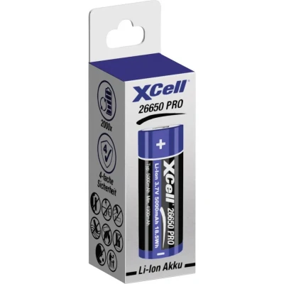 Afbeelding van XCell Speciale oplaadbare batterij 26650 Li ion 3.7 V 5000 mAh