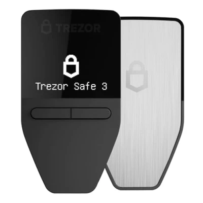 Afbeelding van Trezor Safe 3 Crypto hardware wallet Stellar Silver