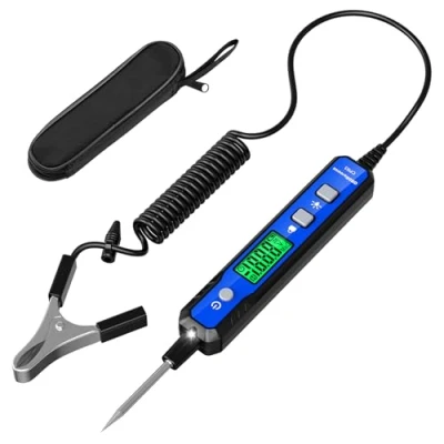 Afbeelding van OBDResource Smart Circuit Tester voor de auto, stroomsensor 0,8 100 V DC spanningszoeker, auto continuïteitstester, elektrische tester, met zaklamp, autoaccu