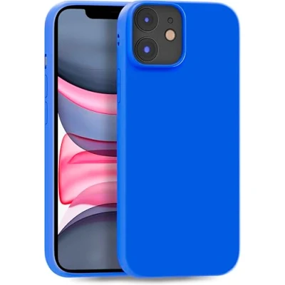 Afbeelding van MyGadget glad dun hoesje voor Apple iPhone 11 Schokbestendige cover bescherming, Pocket Friendly &amp; Anti kras, Flexibele zachte siliconen Shell Konings blauw