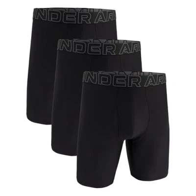 Afbeelding van Men&#039;s Under Armour Performance Tech 9&quot; 3 Pack Solid Boxer Briefs