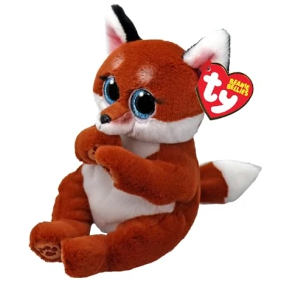 Afbeelding van TY Beanie Babies Bellies Knuffel Vos Witt 15 cm
