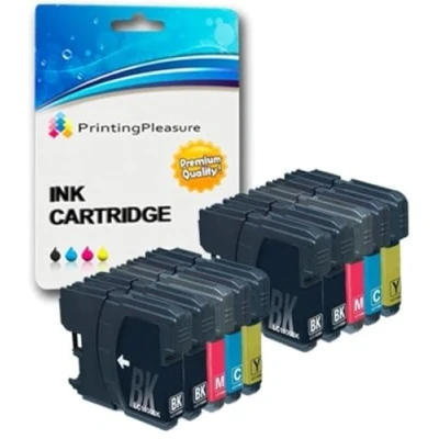 Afbeelding van Printing Pleasure 10 Compatibele LC1100 LC980 Inkt Cartridges Vervanging voor DCP 145C 165C 195C 197C 385C 585CW 6690CW MFC 250C 290C 490CW 5890CN 5895CW 6490CW 990CW J615W Hoge Capaciteit