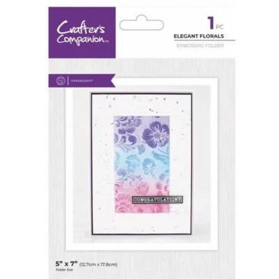 Afbeelding van CC 2D Embossingfolder 5x7 Elegant Florals