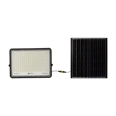 Afbeelding van V TAC VT 240W Zwarte Solar Schijnwerper 20W IP65 2600 Lumen 6400K