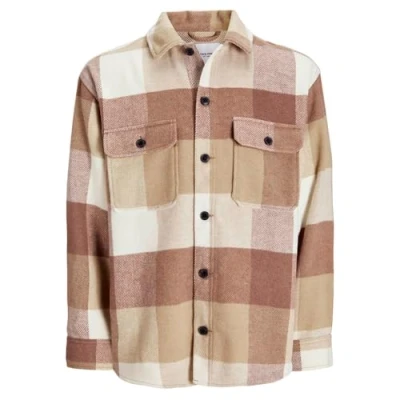 Afbeelding van Jack &amp; Jones Overhemd Jjebradley Ollie Overshirt Ls Noos 12257199 Falcon/checks Mannen Maat L