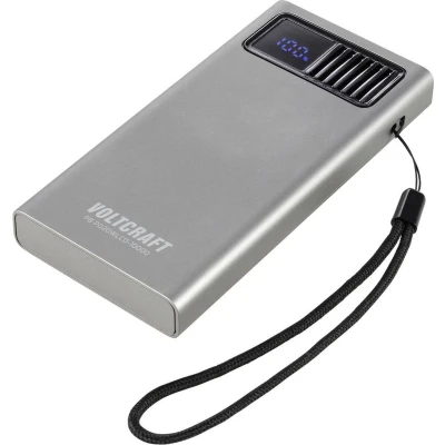 Afbeelding van VOLTCRAFT PB PD20WLCD 10000 Powerbank mAh Fast Charge, Power Delivery 2.0 LiPo Grijs metallic Statusweergave