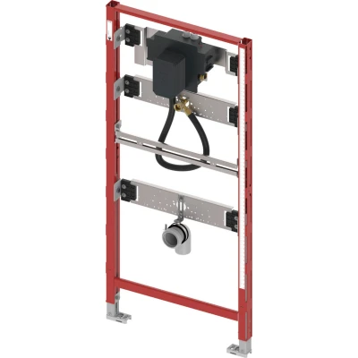 Afbeelding van TECE Profil urinoir inbouwframe met drukspoelerbehuizing U2 112cm