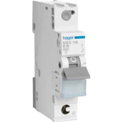 Afbeelding van Hager MBS125 Zekeringautomaat 1 polig 25 A 400 V