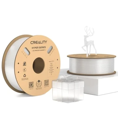 Afbeelding van Creality Hyper PETG filament, transparant 1,75 mm, 2 kg, 3D printerfilament, PETG, maatnauwkeurigheid +/ 0,03 printmaterialen voor de meeste printers