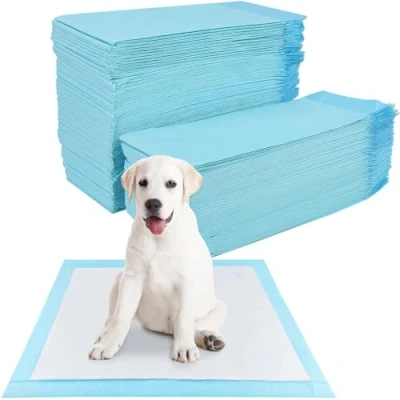 Afbeelding van YAMAIDUO 100 stuks trainingspads voor honden en puppy&#039;s, 60 x cm, PIPI matten honden, puppyonderleggers, lekvrij 5 laags design, met sneldrogend oppervlak