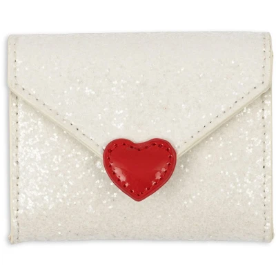 Afbeelding van Konges sløjd portemonnee liefdesbrief cream glitter