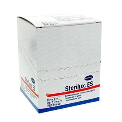 Afbeelding van Sterilux Es 5x5cm 8l.st. 25x2 P/s