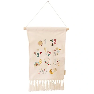 Afbeelding van Papierdrachen Muurdecoratie voor Jongens en Meisjes Kinderkamer Decoratie Boho Wandkleed met Nummers Set 2