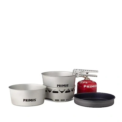 Afbeelding van Primus Essential Stove Pannenset 4 delig Zilver Pannen