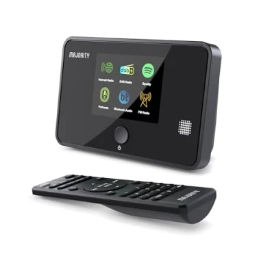Afbeelding van Internet Radio Adapter met DAB, DAB+ en FM Spotify, Bluetooth Connectivity, Remote, Optical &amp; Line Outputs Majority Robinson 2 Digital Full Colour Display, 90 Presets