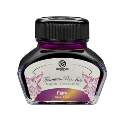 Afbeelding van Octopus Fluids Fairy sheen Ink, vulpeninkt in inktglas, inkt, violet, 30 ml