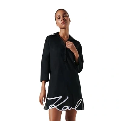 Afbeelding van KARL Lagerfeld DNA Signature Strandaccessoire, Dames, Maat: XS, Black