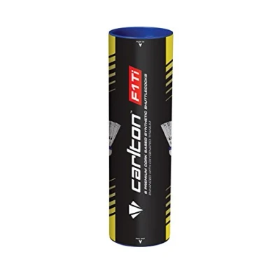 Afbeelding van Carlton F1 Badmintonwielen, gemiddelde snelheid, 6 stuks, uniseks, volwassenen, wit/blauw, 78 medium