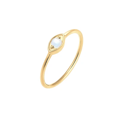 Afbeelding van Elli EYE Talisman Symbol BOHO Ring goldcoloured, Dames, Maat: 54, Gold coloured
