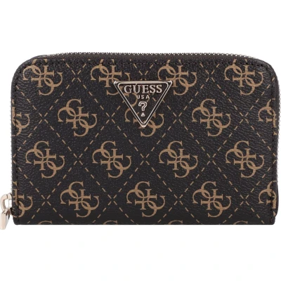 Afbeelding van Guess Minierica 4GLOGO Portemonnee, Dames, Maat: One Size, Braun