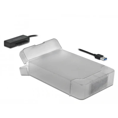 Afbeelding van Delock USB Type A naar SATA Converter met 3.5″ Beschermende Sleeve