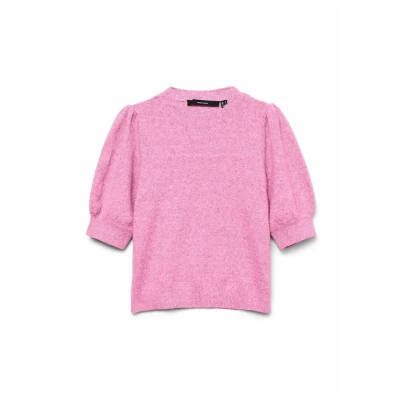Afbeelding van Vero Moda Trui Vmdoffy 2/4 O neck Pullover Ga Noos 10278313 Bonbon/melange Dames Maat XL