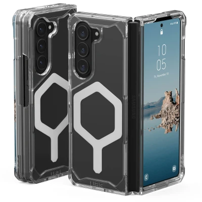 Afbeelding van Samsung Galaxy Z Fold 5 MagSafe Hoesje Kunststof UAG Backcover/Hardcase Transparant Telefoonhoesje Shockproof/Valbescherming