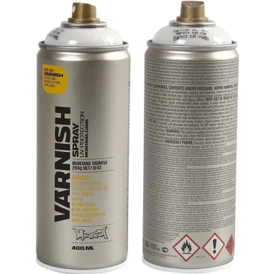 Afbeelding van Montana varnish spray 400 ml, zijdeglans, t1005, spuitbus