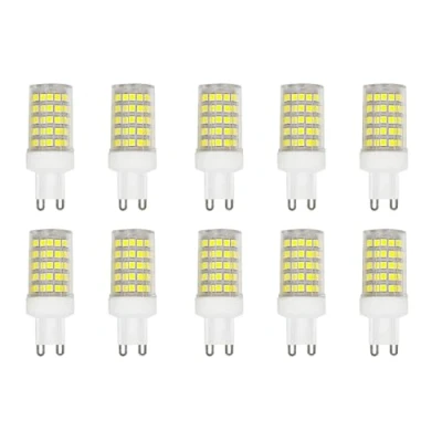 Afbeelding van WULUN 10W G9 LED Gloeilamp, Koel Wit, 6000K, Equivalent 150W Halogeen, 86Pcs LED, 1000 LM, 360 Straal Hoek, Super Helder, AC 220V 240V, Geen Flikker Niet Dimbaar, 10 Pack