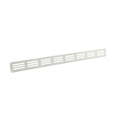 Afbeelding van Nedco plintrooster vlak alum. 400 x 30 mm wit
