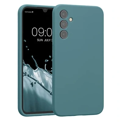 Afbeelding van kwmobile telefoonhoesje geschikt voor Samsung Galaxy A34 5G TPU backcover met siliconen coating Smartphone case in antieksteen