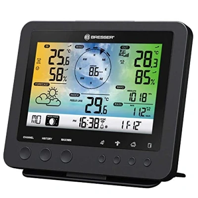 Afbeelding van Bresser Weerstation Basisstation 5 in 1 7002580 Wifi Zwart