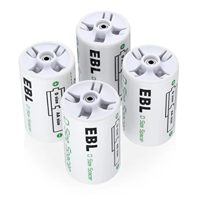 Afbeelding van EBL Mono D accuadapter voor AA batterijen en 4 stuks