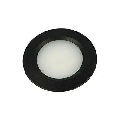Afbeelding van LEDLUX Mini Ronde Inbouw Led Spotlight 3W AC/DC 12V DC 24V Gat 50mm [Energie efficiëntieklasse A +] (4500K, Zwart)