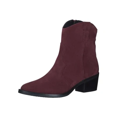 Afbeelding van Tamaris Cowboy/Bikerlaarsjes, Dames, Maat: 37, Merlot Leer