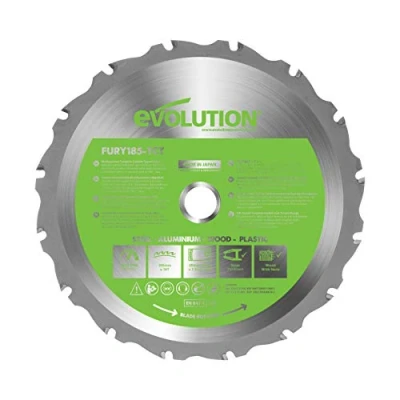 Afbeelding van Evolution FURY multifunctioneel mes met hardmetalen punt, 185 mm F185TCT 16T