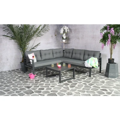 Afbeelding van Feelings Loungeset Elba Grijs 79,00cm x 286,00cm 136,00cm
