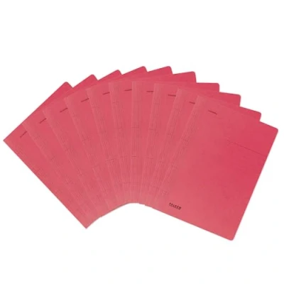 Afbeelding van Origineel Falken 10 stuks Snelhechter. Made in Germany. Gemaakt van gerecycled karton voor DIN A4 commercieel en officieel nieten rood Blauwe Engel nietmachine ideaal kantoor school.
