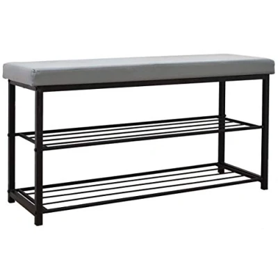 Afbeelding van Schoenenrek 96x32,5x51cm schoenlegbank open