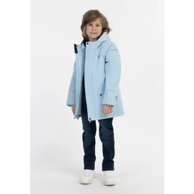 Afbeelding van Schmuddelwedda Artic Poomi Winterjas voor kinderen, Maat: 128, Eisblau